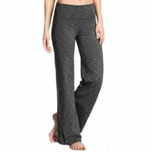 Athleta Pants - Athleta Revelation Flare Leg Yoga Pants Gray Marled Space Dye Size XS